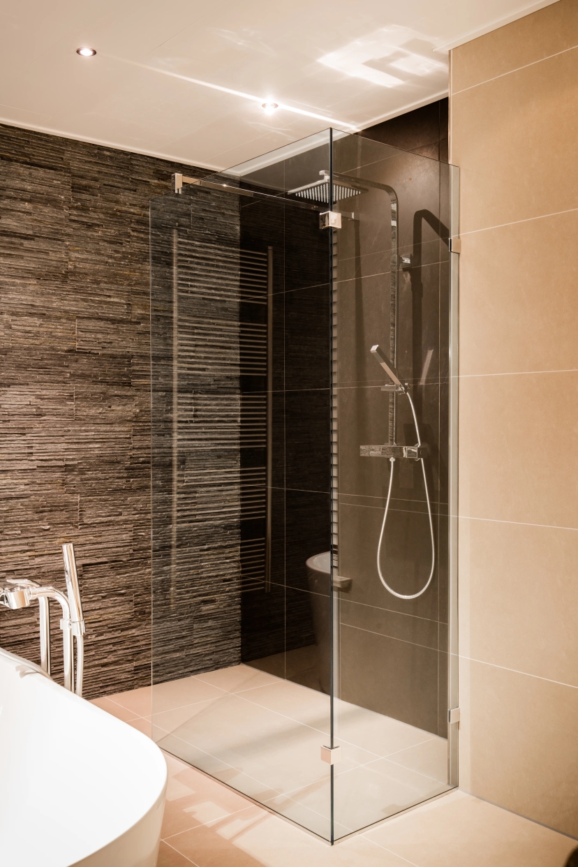 Bleu Luxe inloopdouche met glazen wand