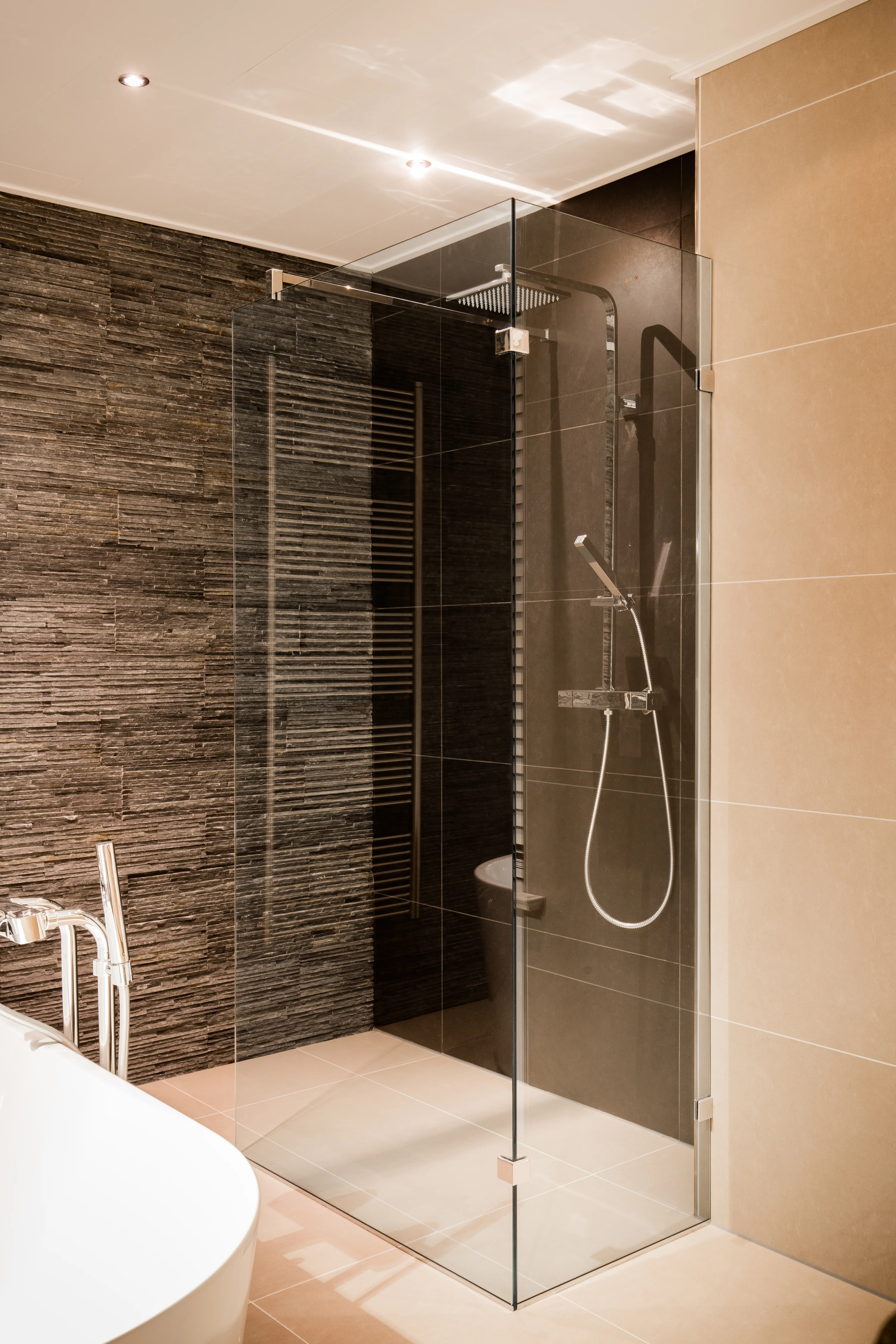 Bleu Luxe inloopdouche met glazen wand